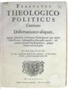 SPINOZA, BARUCH.   Tractatus theologico-politicus.  1670 [i. e., after 1677?].  Lacks contents leaf.